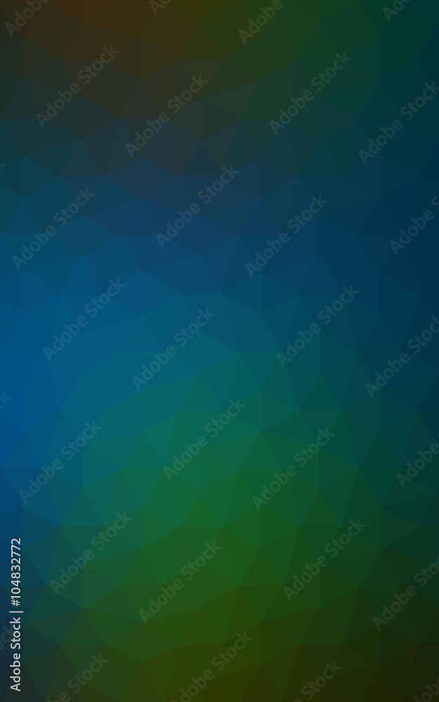 Multicolor dark green, blue polygonal design pattern, which consist of triangles and gradient in origami style. Multicolor dark green, blue polygonal design pattern, which consist of triangles and gradient in origami style.