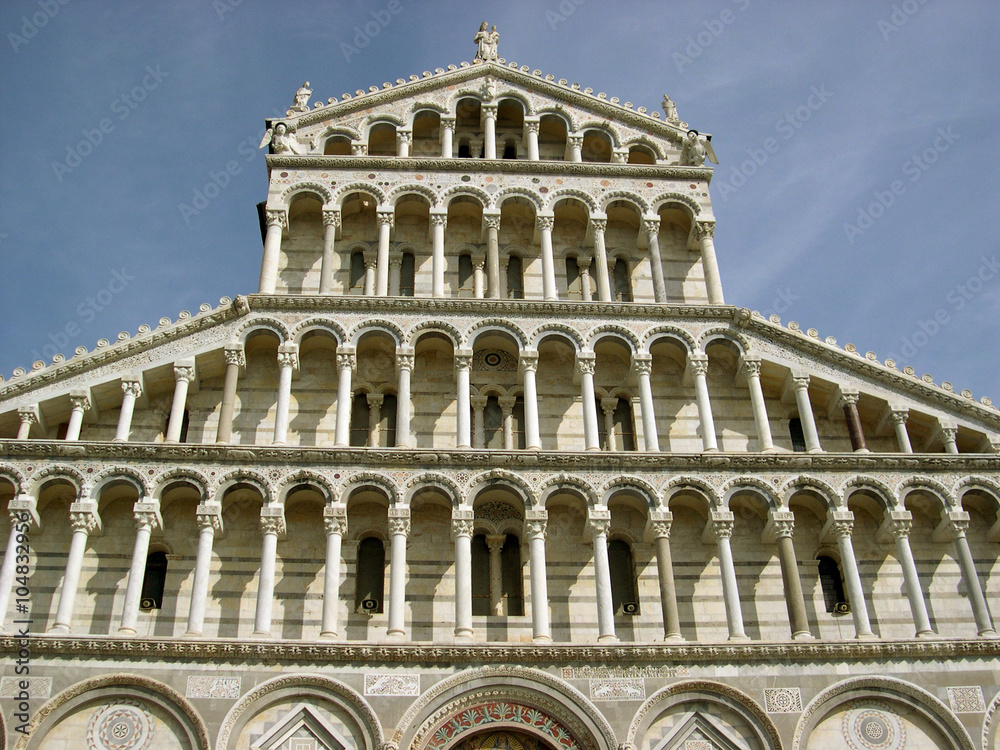 Facade of Basilica in Pisa