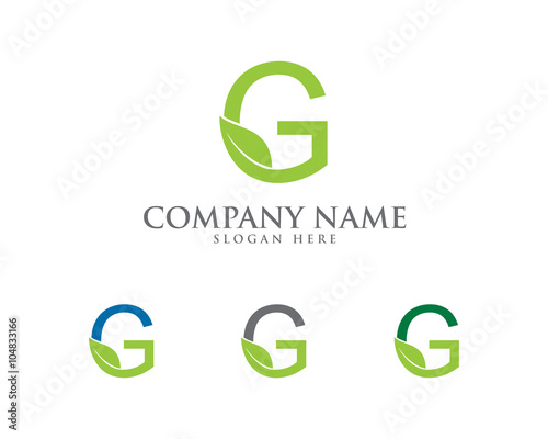 Free Download Letter G and leaf 1 - GFXLoad