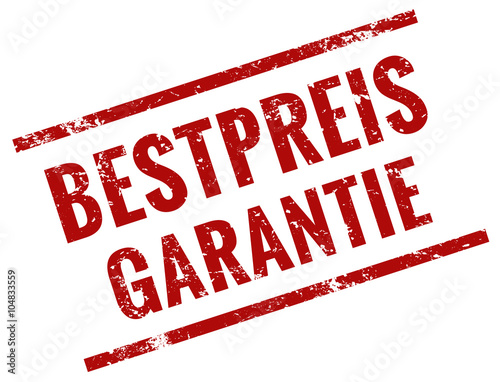 Bestpreis Garantie Stempel rot grunge