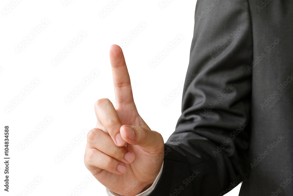 Hand point gesture isolated on white background Hand point gesture isolated on white background