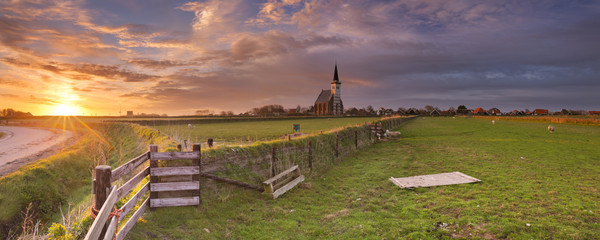 Church of Den Hoorn on Texel island in The Netherlands
