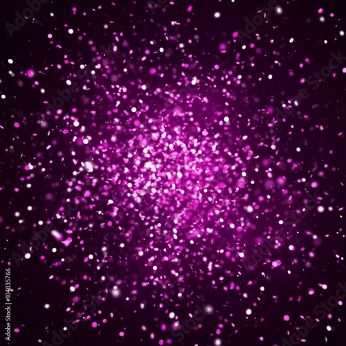 sparkling glitter explosion in shades of violet