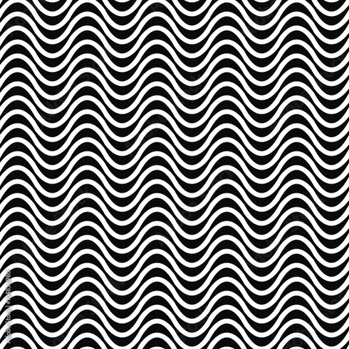 Repeating monochrome wave pattern