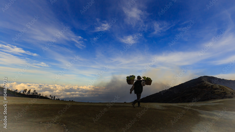 The Volcanic Sulfur Miners of Ijen Crater