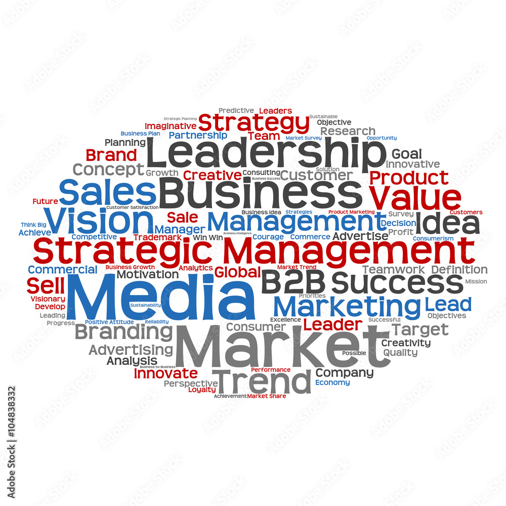 Conceptual business marketing word cloud