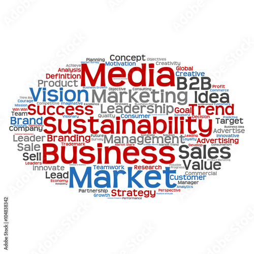 Conceptual business marketing word cloud © high_resolution