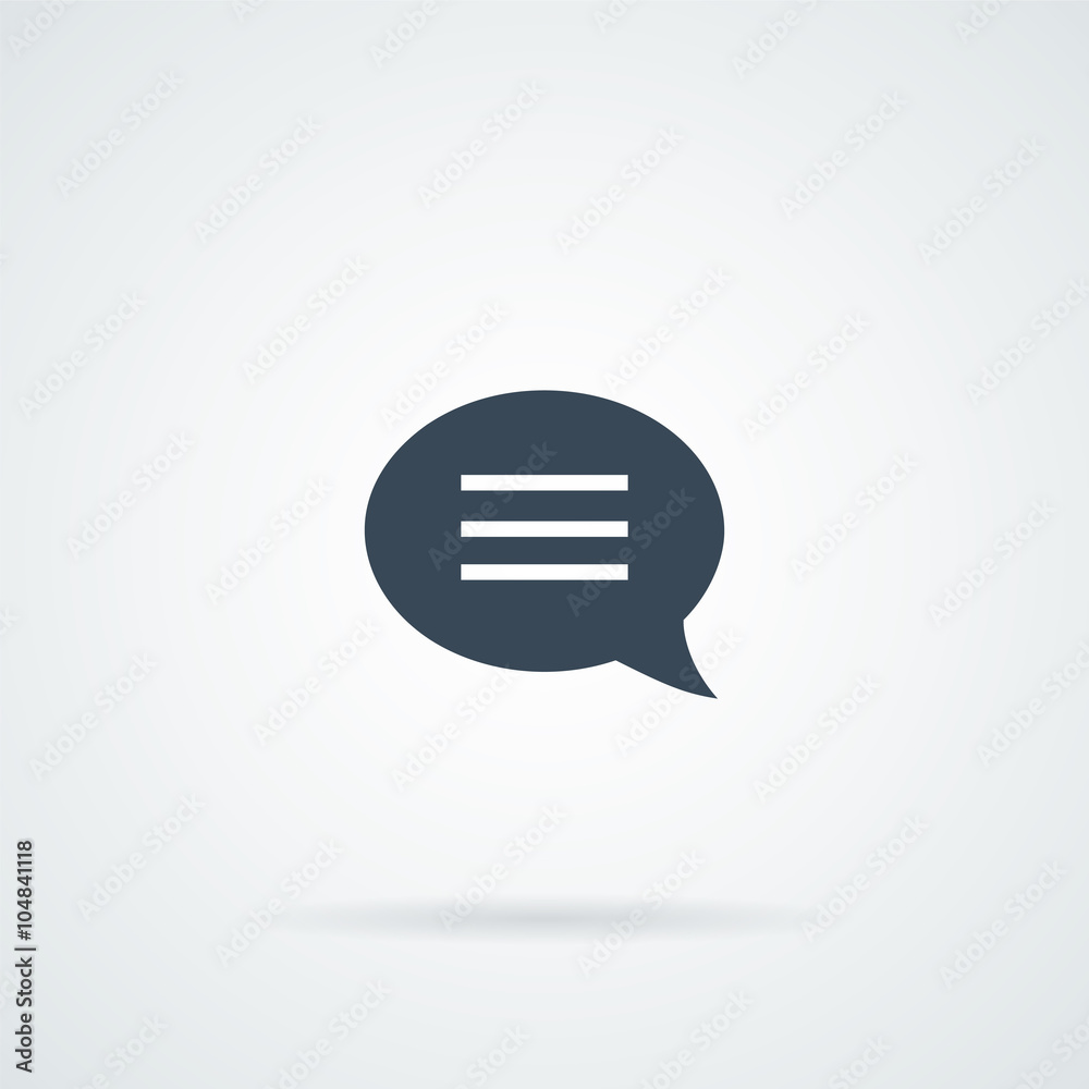 Speech bubble Icon Vector. Speech bubble Icon Vector.