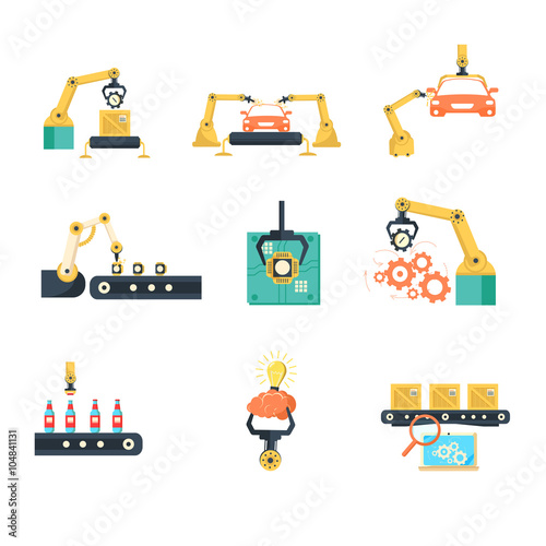 Industrial automated assembly line
