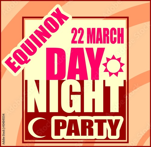 Spring equinox day party banner