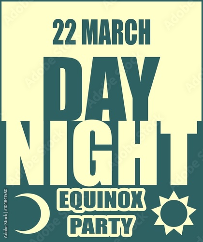 Spring equinox day party banner
