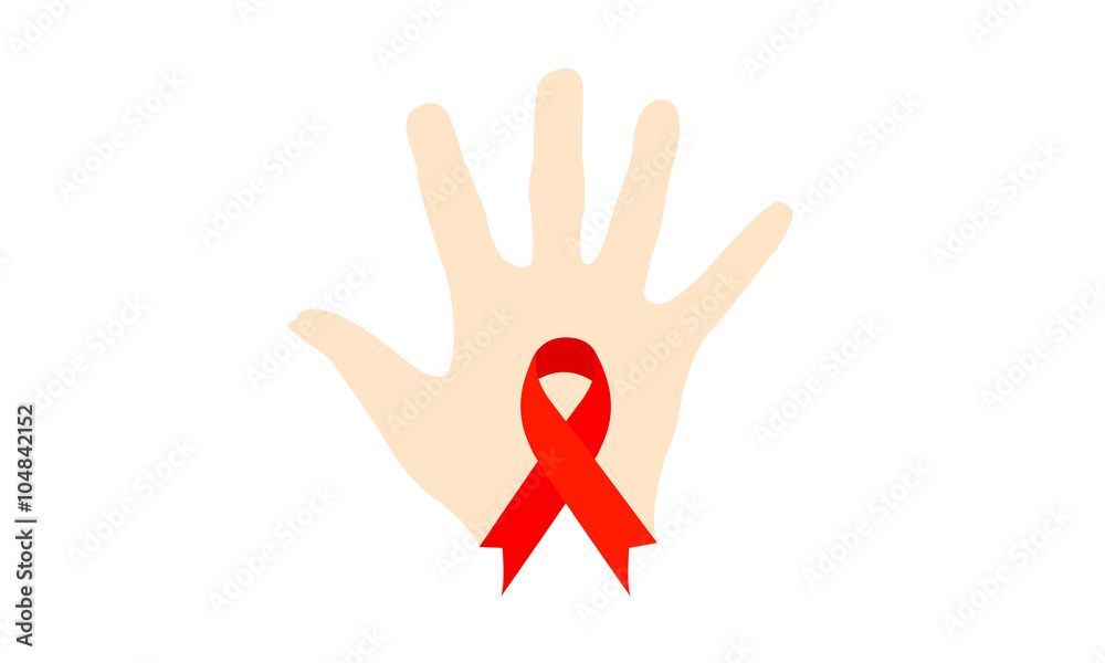 Fototapeta premium Stop For Aids Disease