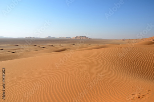 Sand ripples and sand dunes Oman