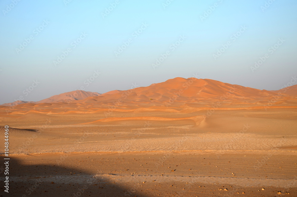 Sand dune hill in sahara desert