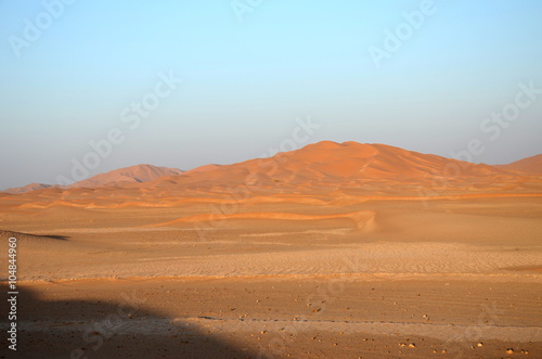 Sand dune hill in sahara desert