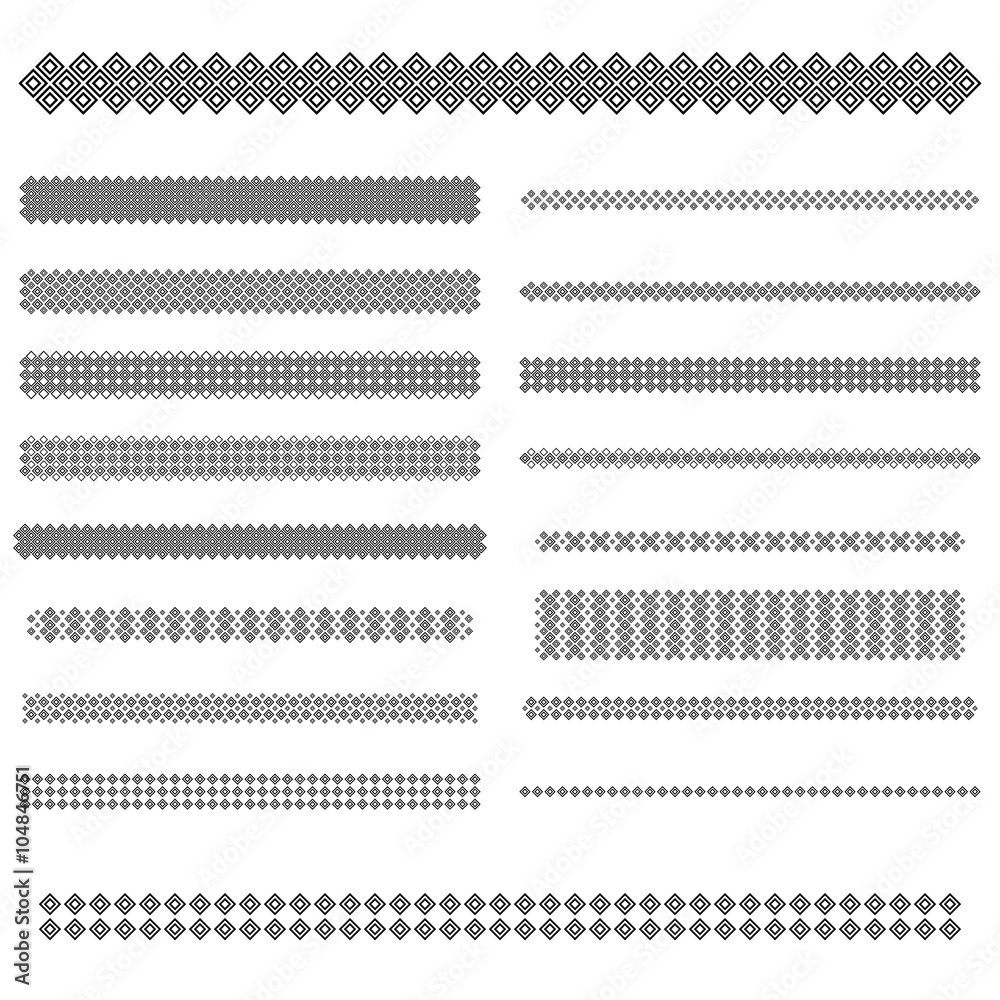 Obraz premium Design elements - text divider line set