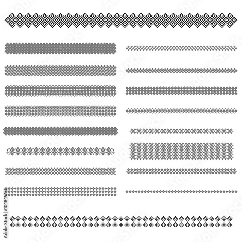 Design elements - text divider line set