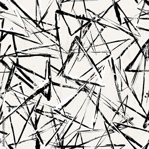 seamless pattern background, with strokes, splashes, triangles,