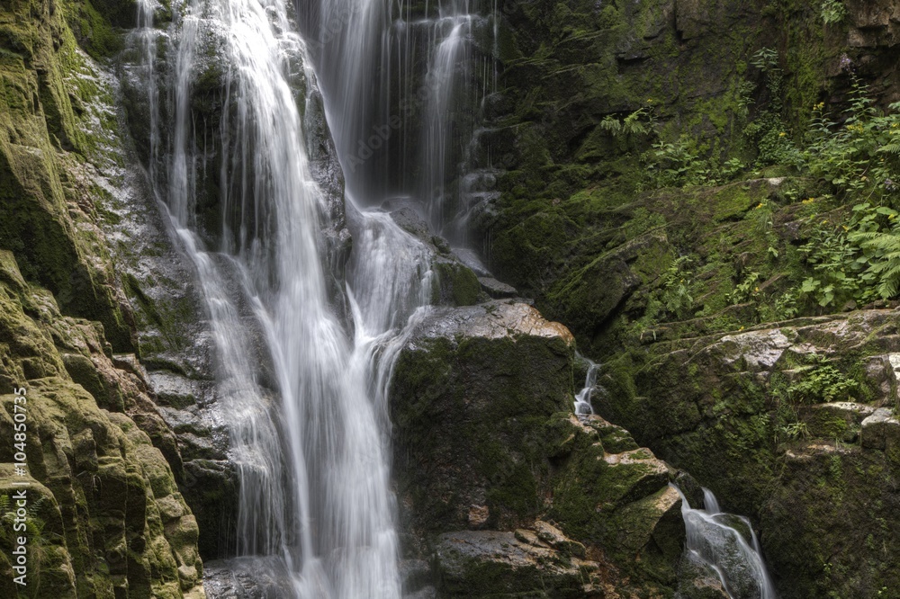 Kamienczyk waterfall in the mountains, Karkonosze,  Giant Mountains