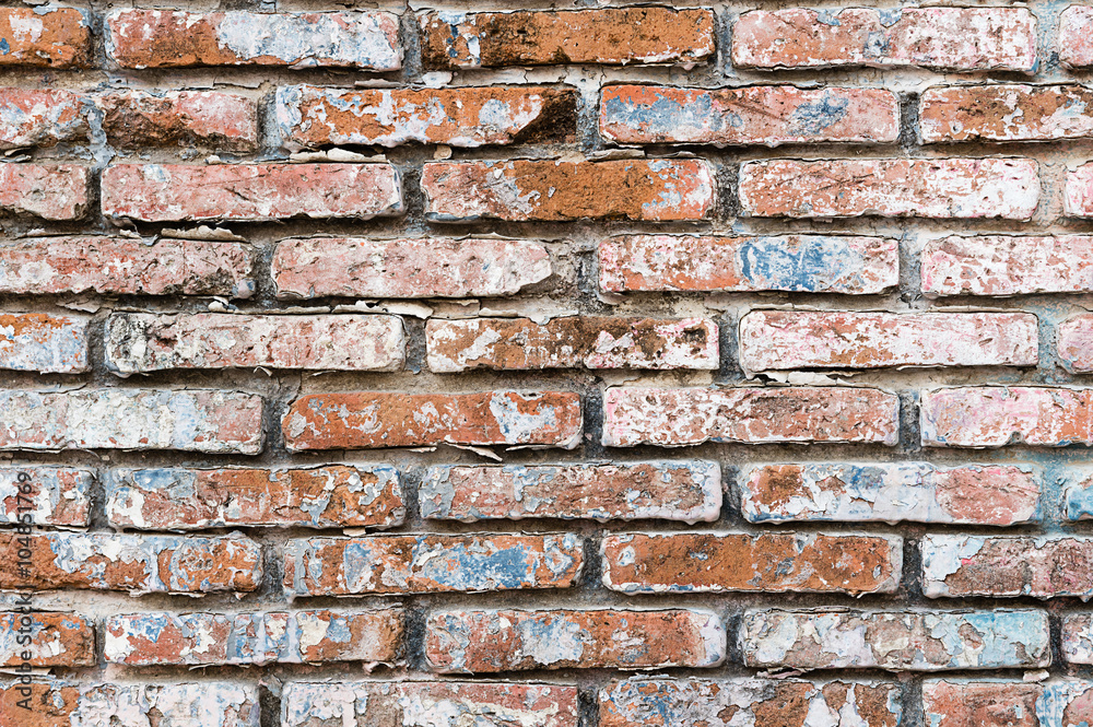 Old brick wall in a background image, colorful brick wall background Old brick wall in a background image, colorful brick wall background