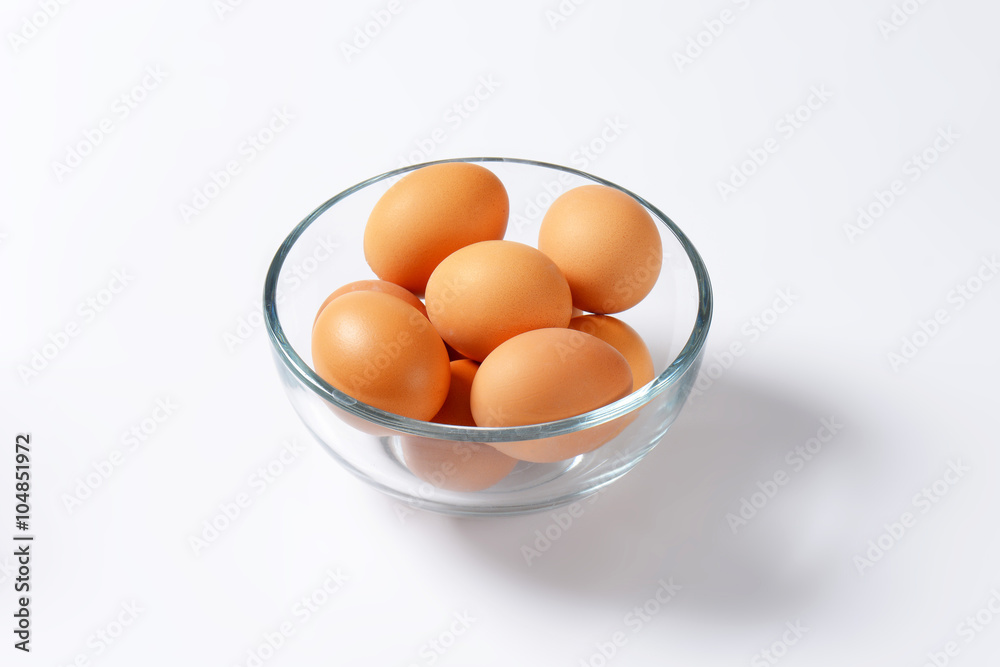 Brown eggs in a bowl Brown eggs in a bowl