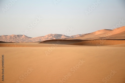 Sand dune panorama in Oman, empty quarter