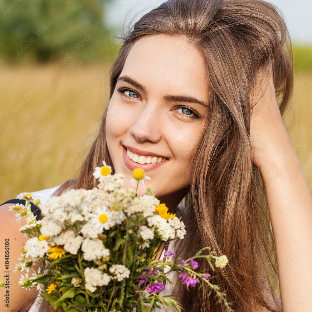 Portrait of young beautiful pretty cute romantic happy ukrainian Portrait of young beautiful pretty cute romantic happy ukrainian
