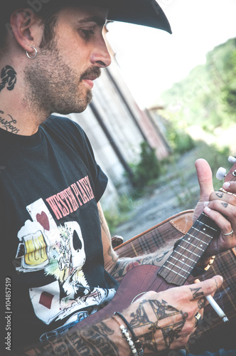 Musicista solitario viaggiatore