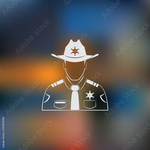 Sheriff Vector icon