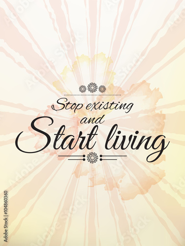 Motivational quote poster