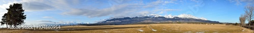 Spring High Tatras panorama in Slovak republic