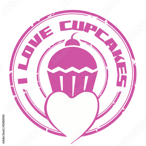 i ove cupcakes stamp