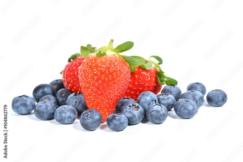 Blueberries and Strawberries Blueberries and Strawberries