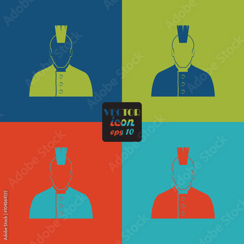 Punk vector icon