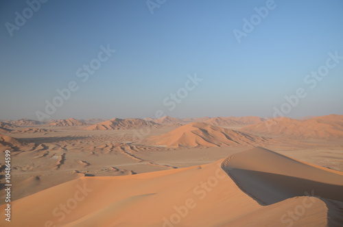 Panoramic view of sand dunes