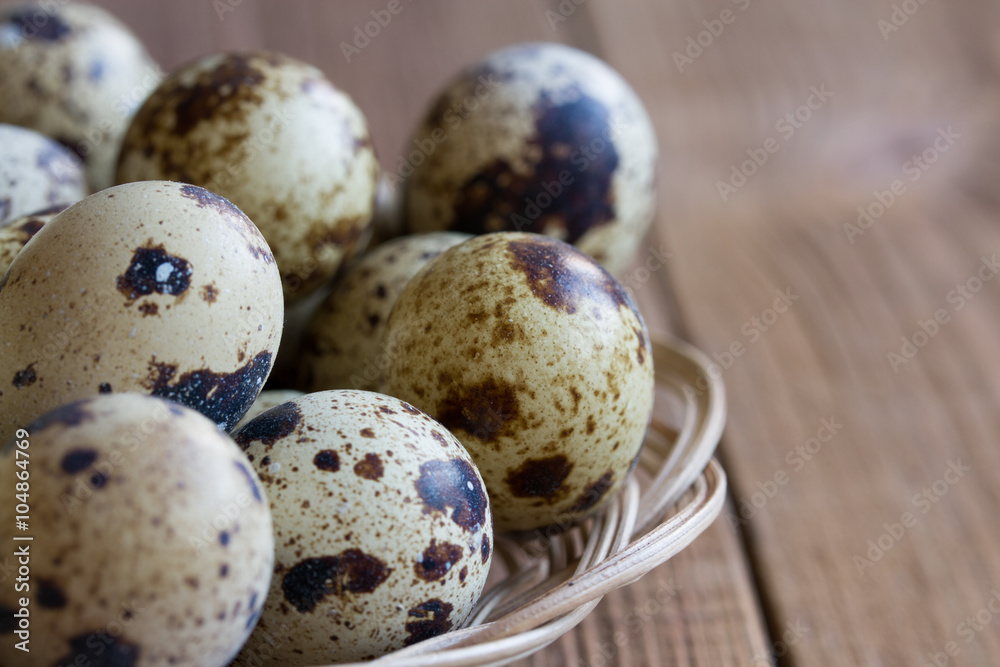Quail eggs on a wooden table . Healthy food. Quail eggs on a wooden table . Healthy food.
