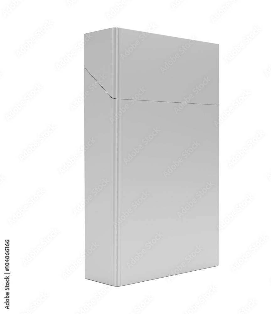 pack of cigarettes with rounded corners on white background pack of cigarettes with rounded corners on white background