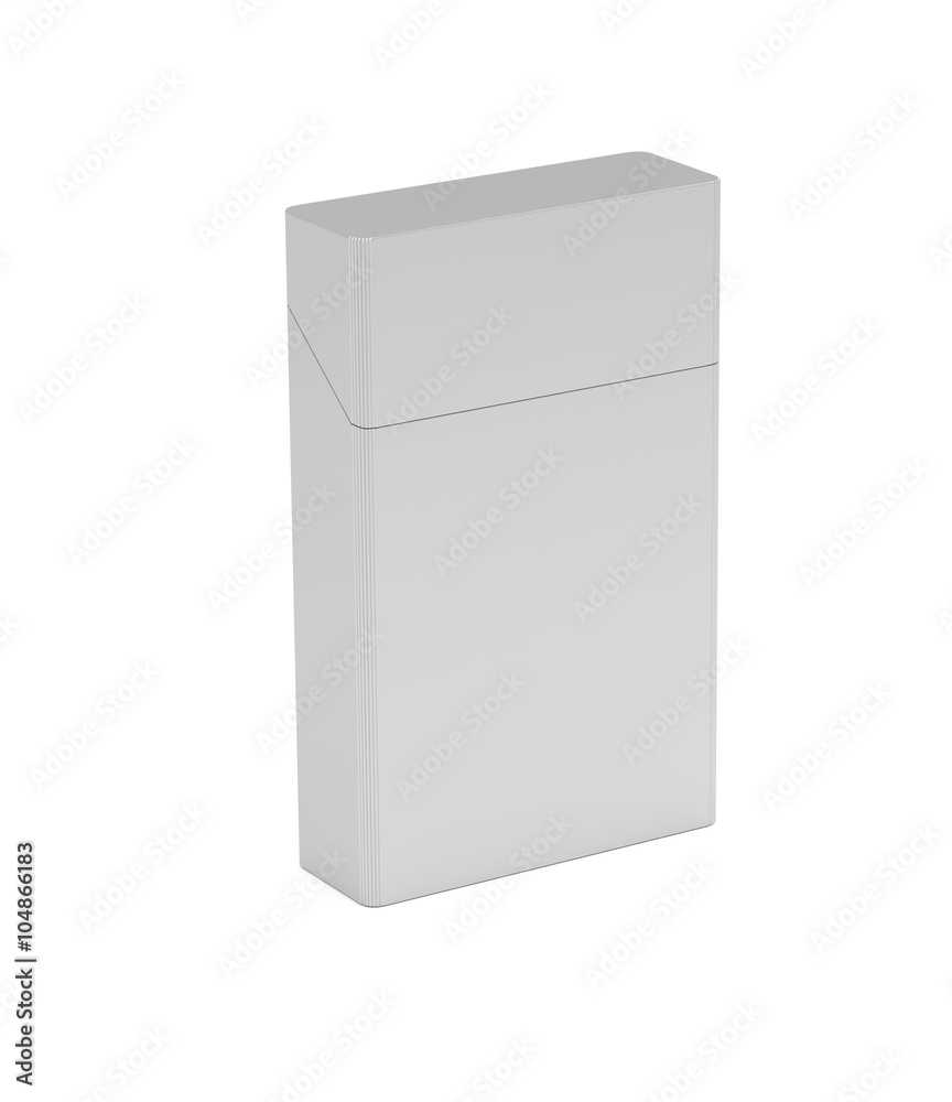 pack of cigarettes with rounded corners on white background pack of cigarettes with rounded corners on white background