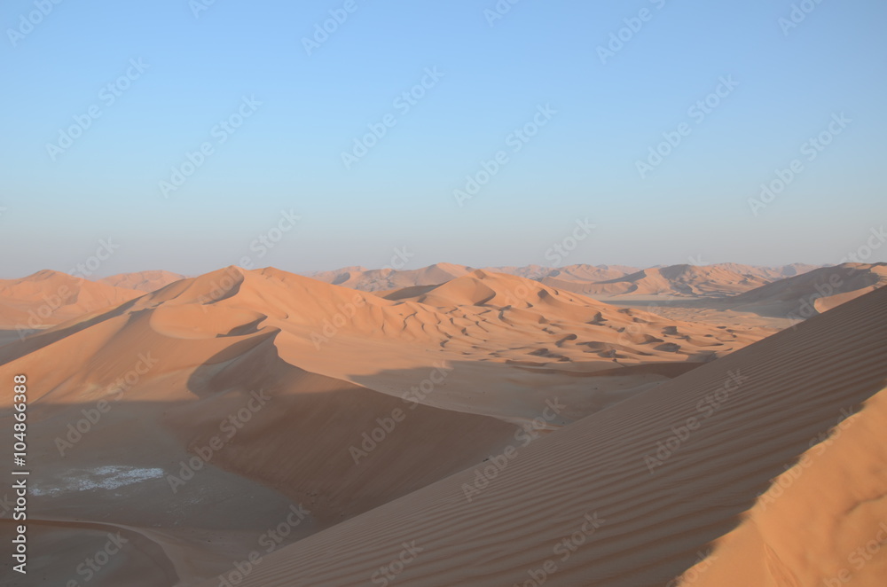 Naklejka premium Panoramic view of sand dunes