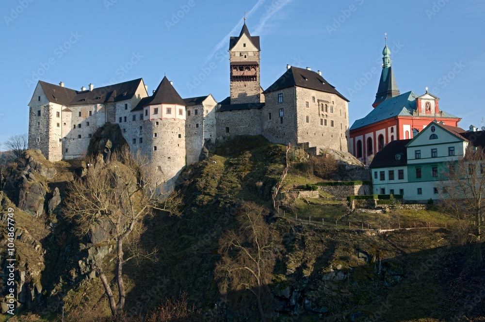 Medieval castle Loket in the west Bohemia, Czech republic