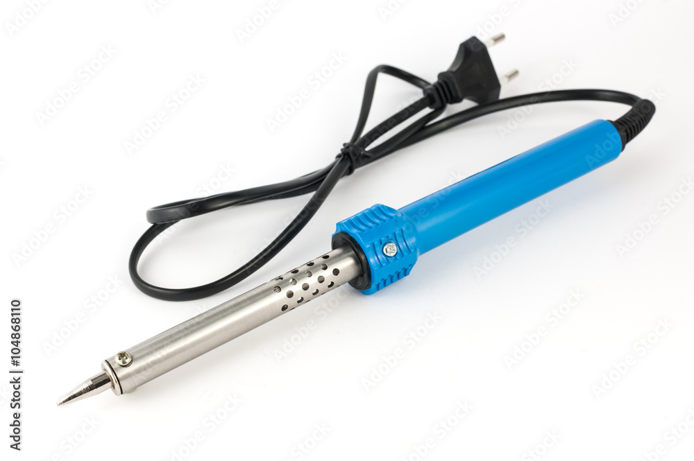 Soldering iron on white background Soldering iron on white background