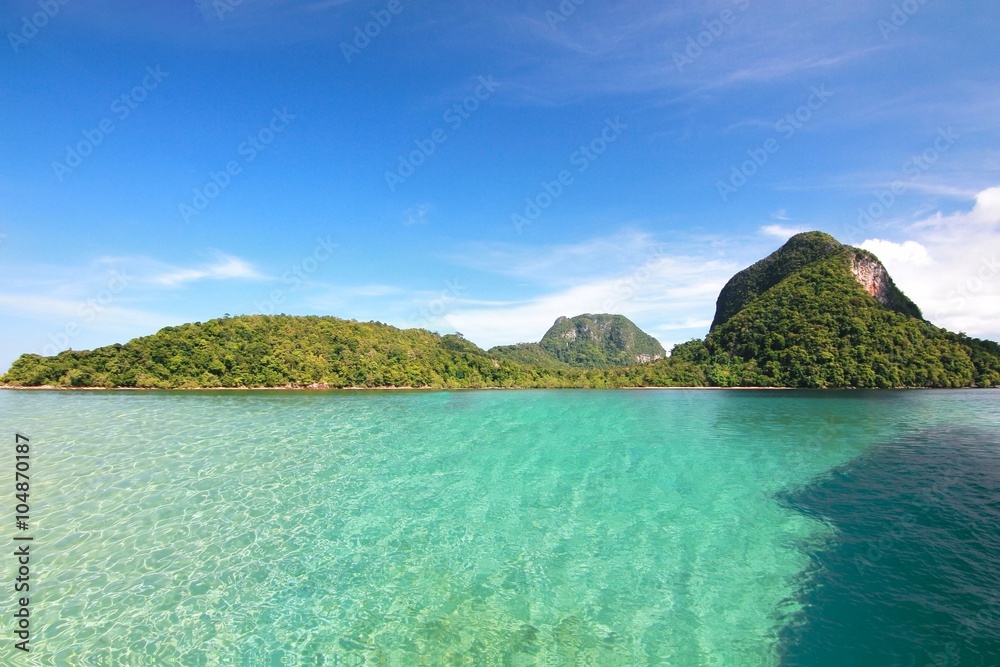 The paradise island in Trang Province , Thailand The paradise island in Trang Province , Thailand