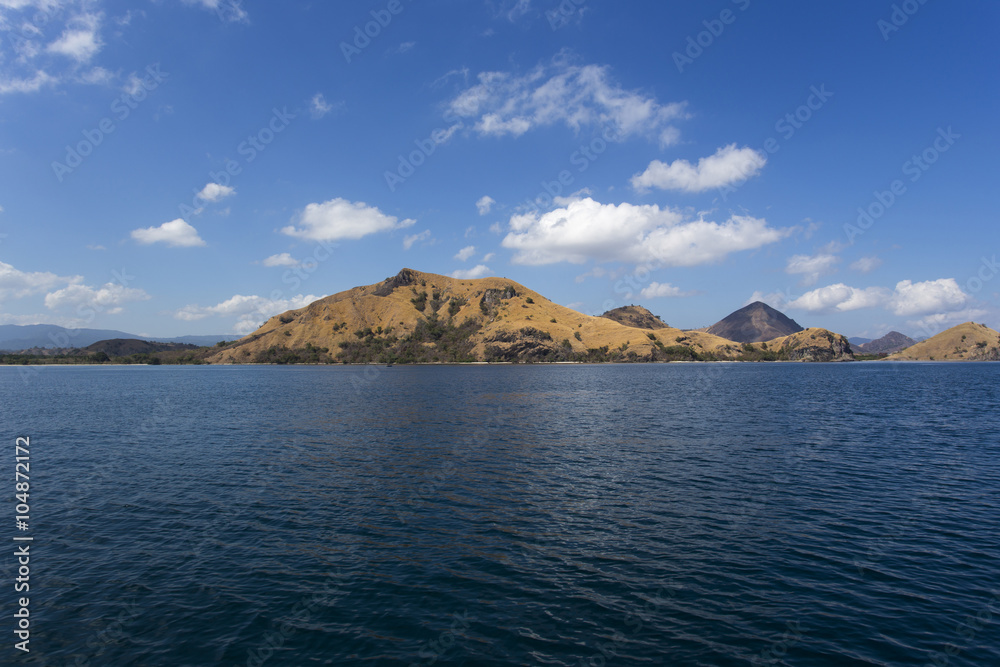 landscape of Komodo island, Indonesia