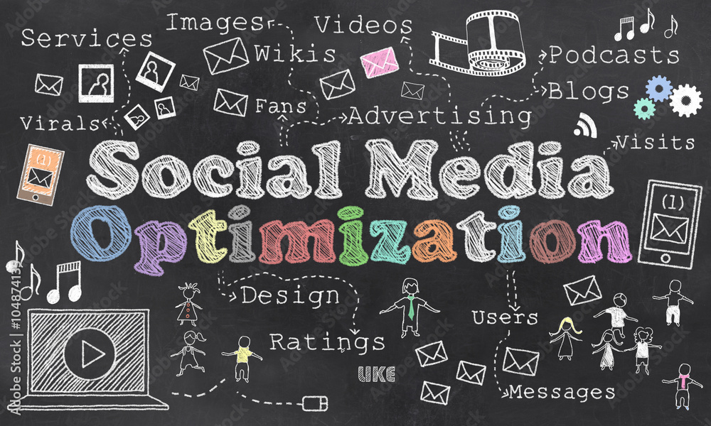 Fototapeta premium Social Media Optimization