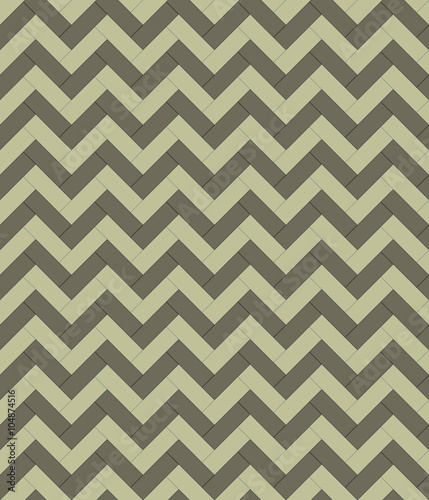 Green geometric chevron zigzag seamless pattern background, Vector illustration with swatches.