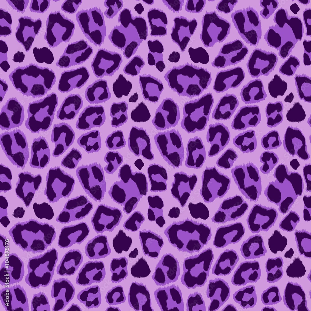 Obraz premium Fioletowy Leopard wzór