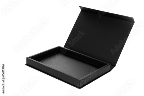 Black box on a white background