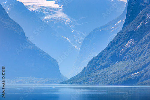 Lovatnet lake, Norway, Pano...