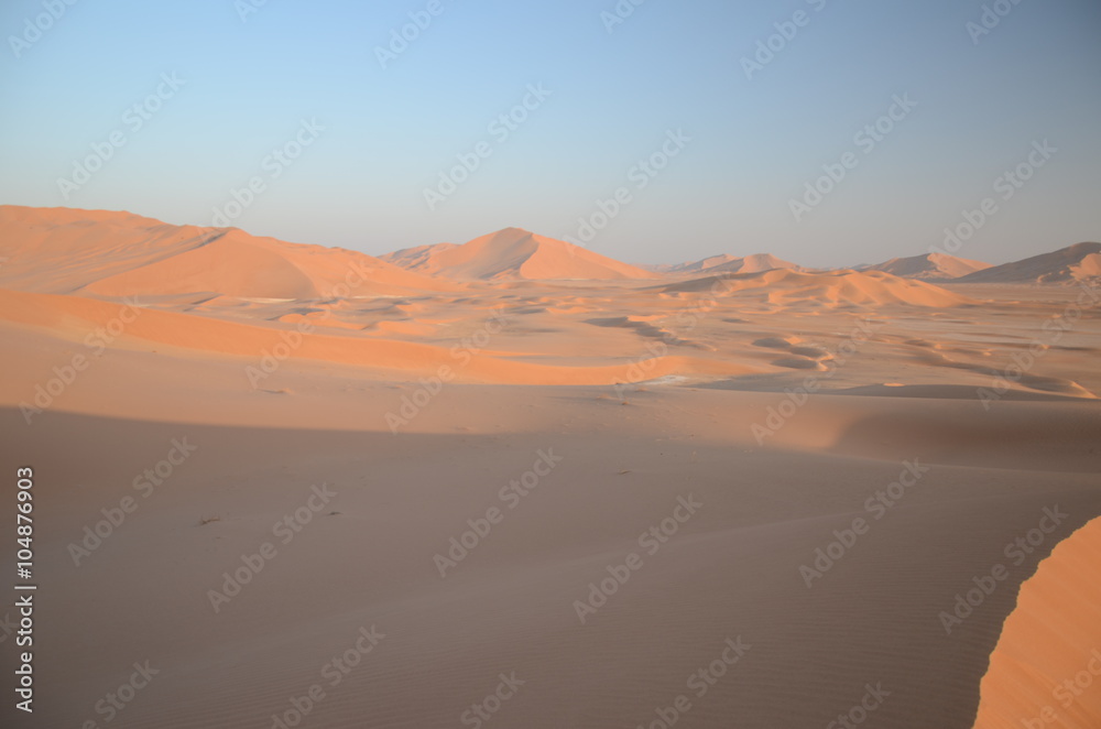 panoramic view of sand dunes