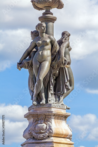 Fountaun Three Graces - symbol of Bordeaux